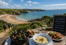 Tech-Driven Culinary Journey: Discover Gower’s Coastal Walks and Local Innovations